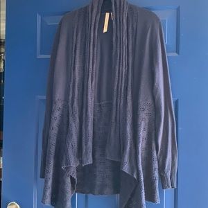 By Design Blue cardigan sweater